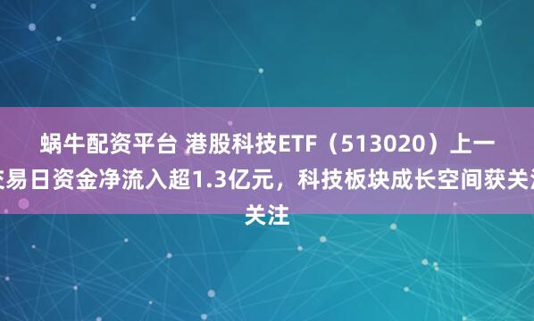 蜗牛配资平台 港股科技ETF(513020)上一交易日资金净流入超1.3亿元,科技板块成长空间获关注