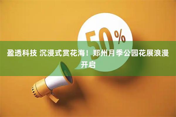 盈透科技 沉浸式赏花海！郑州月季公园花展浪漫开启